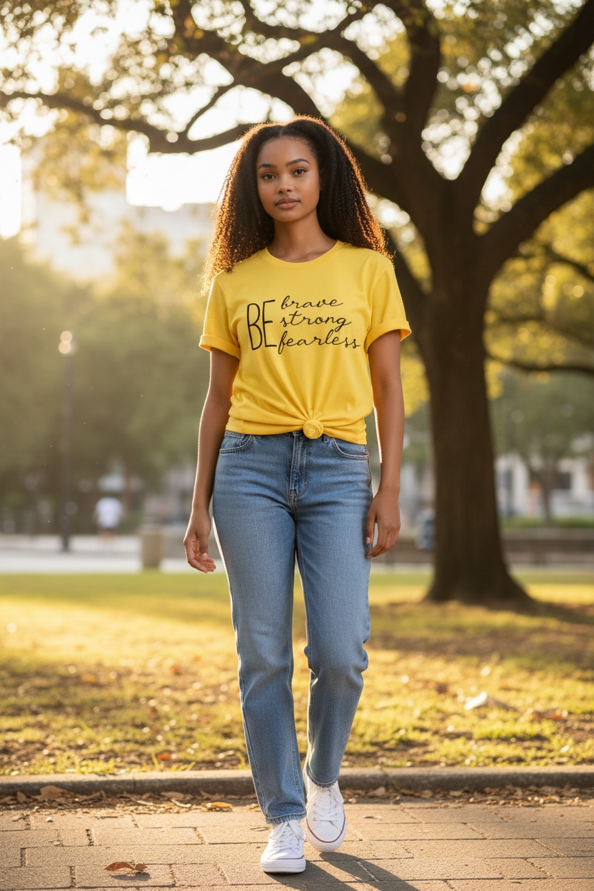 Quiet Faith Graphic Print Unisex T-Shirt – Short Sleeve Round Neck Tee, Sizes S–L