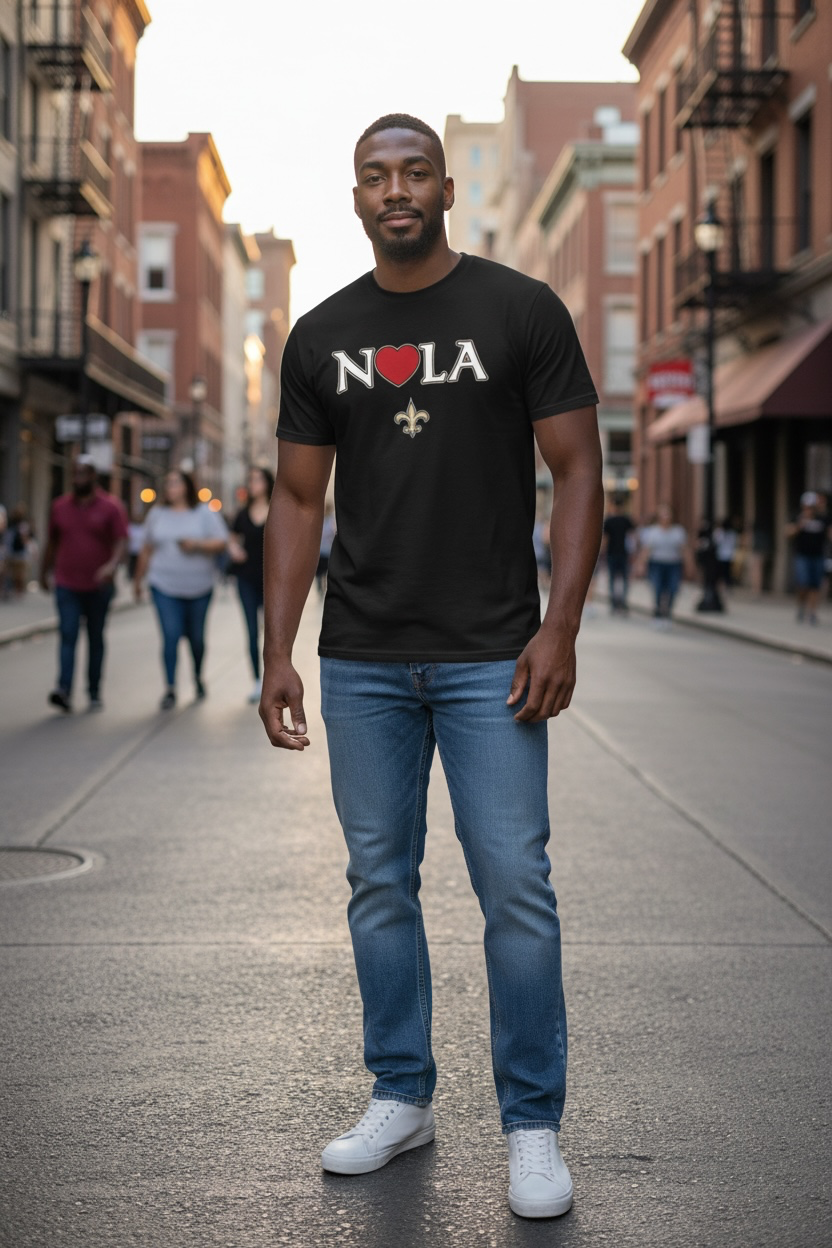 NOLA Love Fleur-de-Lis Graphic Tee