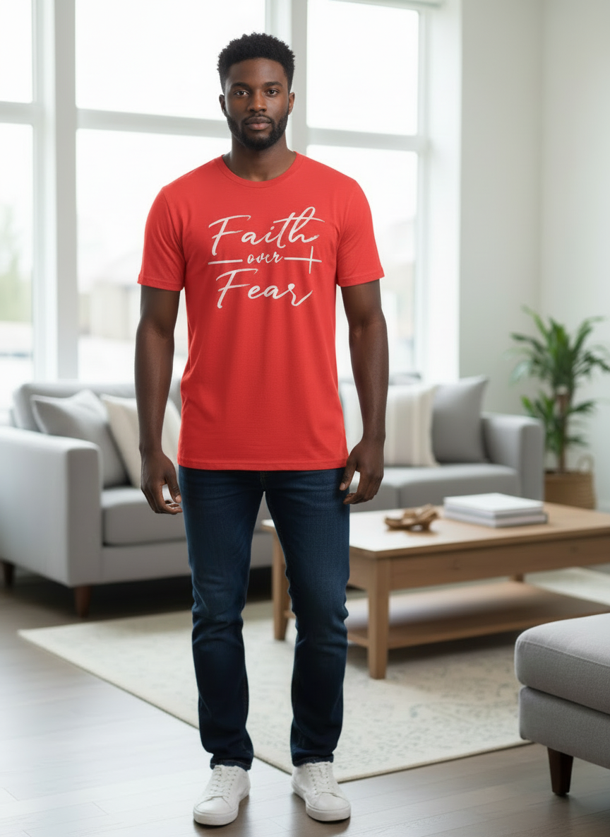 Faith Over Fear Tee – Christian Streetwear Graphic Shirt