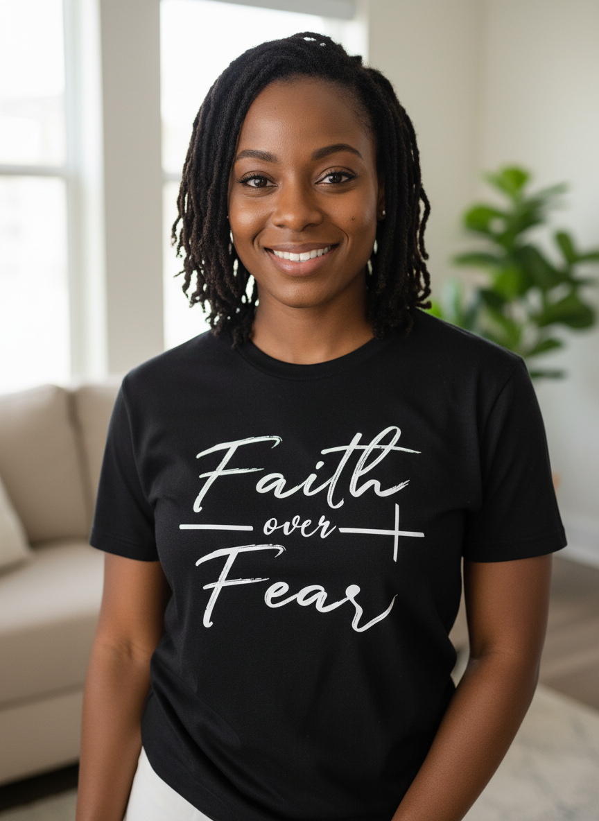 Faith Over Fear Tee – Christian Streetwear Graphic Shirt