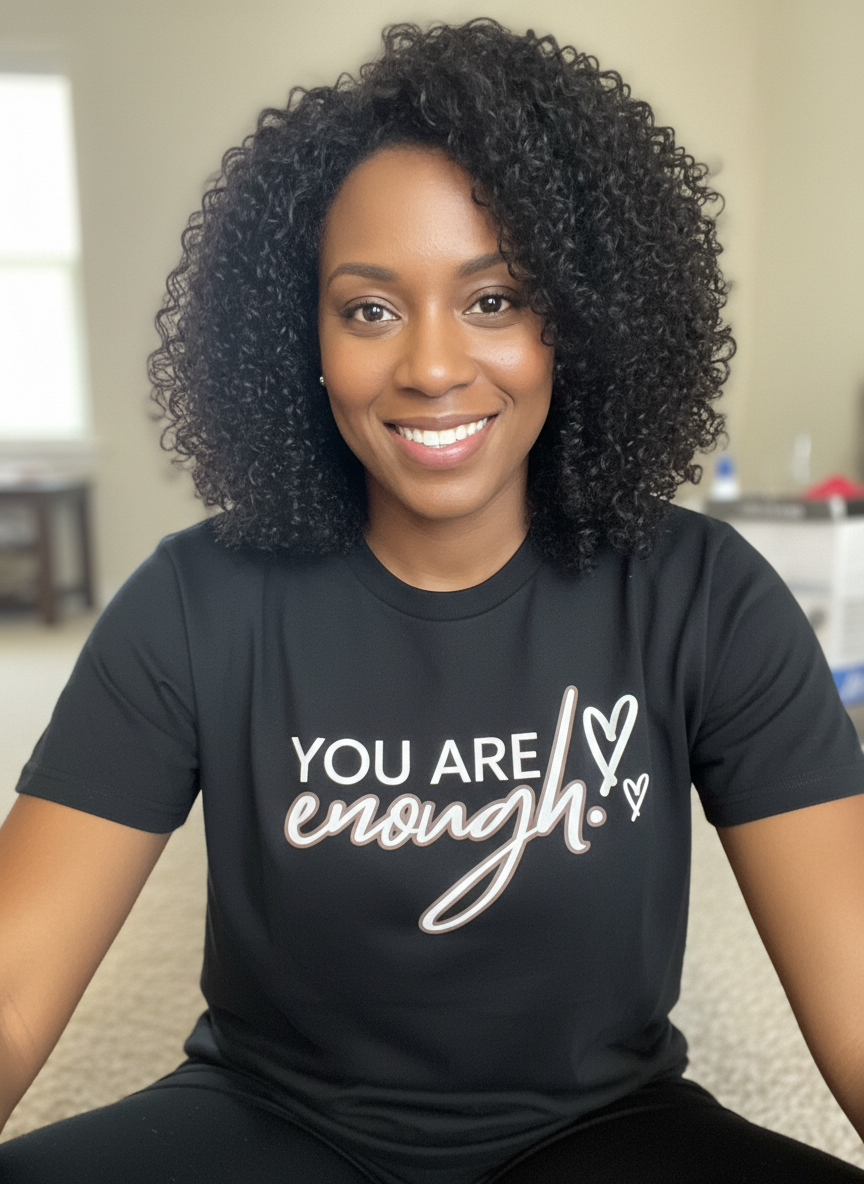 You Are Enough Tee – Self-Love Minimalist Shirt