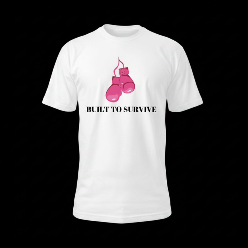 Thriving and Surviving Tee - White on Black Background